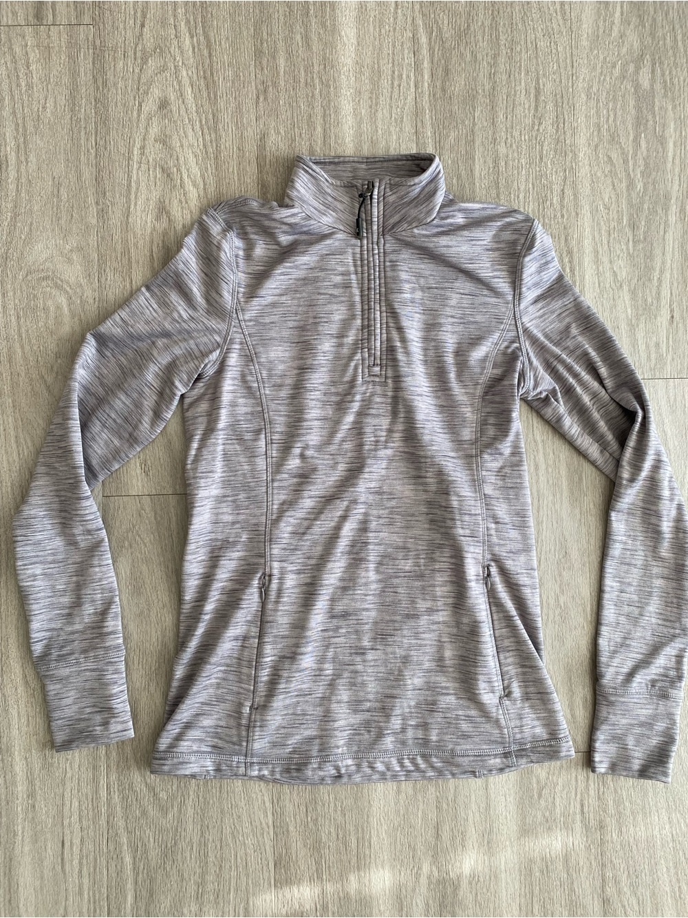 Kyodan Women’s Small Heather Gray Athletic Quarter Zip Pullover Fleece